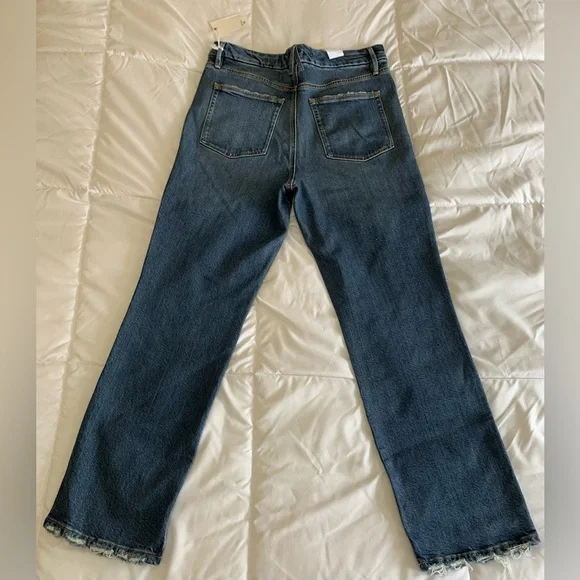 New Good American Good Curve Straight Sz 12 Jeans - Picture 2 of 7